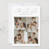 Elegant script Fa La La Christmas 4 Foto Feestdagenkaart (Voorkant)