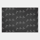 Elegant Script Fa La Tekstpatroon Gift Inpakpapier Vel (Voorkant)