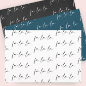 Elegant Script Fa La Tekstpatroon Gift Inpakpapier Vel