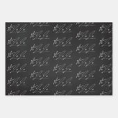 Elegant Script Fa La Tekstpatroon Gift Inpakpapier Vel (Voorkant)