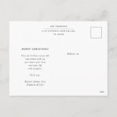 Elegant Script Familie Kerstmis Fotocollage Feestdagenkaart (Achterkant)