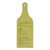 Elegant Script Familie Recept Chartreuse  Snijplank (Voorkant)