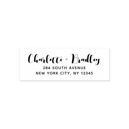 Elegant Script Familie Retouradres Zelfinktende Stempel (Design)
