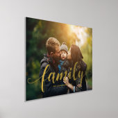 Elegant Script "Family"-bedekking Folie Afdrukken (Laagn)