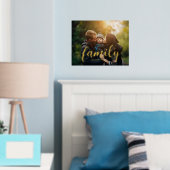 Elegant Script "Family"-bedekking Folie Afdrukken (Insitu (Slaapkamer))