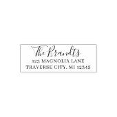 Elegant Script Family Fancy Name  Zelfinktende Stempel (Design)