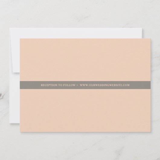 Elegant Script Faux Foil Love Kaart (Achterkant)