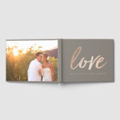 Elegant Script Faux Folie Gastenboek (Volledig)