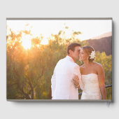 Elegant Script Faux Folie Gastenboek (Achterkant)