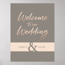 Elegant Script Faux Folie Wedding