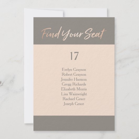 Elegant Script Faux-olieslagkaart Kaart (Voorkant)