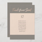 Elegant Script Faux-olieslagkaart Kaart (Voorkant / Achterkant)