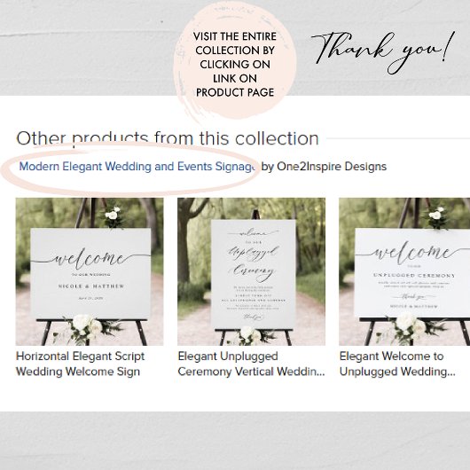 Elegant Script Favors Trouwtafel Teken Poster