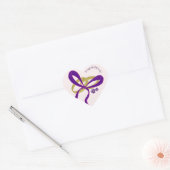 Elegant Script Felicitaties met jullie Huwelijk Hart Sticker (Envelop)