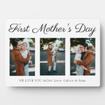 Elegant Script First Moederdag Photo Collage