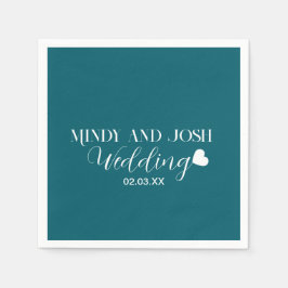 Elegant Script floating heart Servet