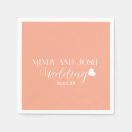 Elegant Script floating heart Servet