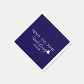 Elegant Script floating heart Servet (Hoek)