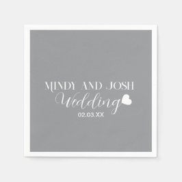 Elegant Script floating heart Servet