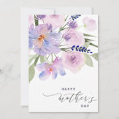elegant script floral happy moederdag card feestdagenkaart (Voorkant)