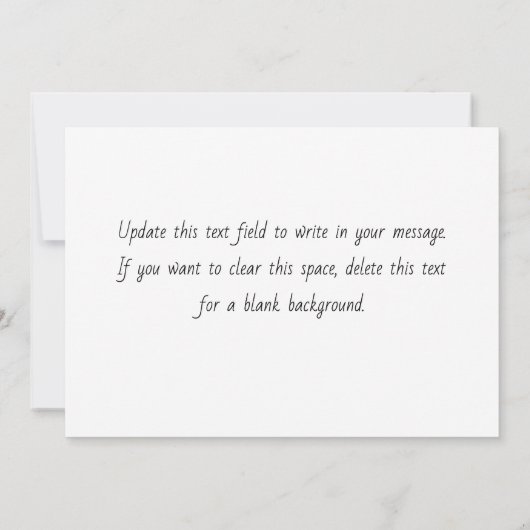 Elegant Script Floral Teacher reinigen Bedankkaart (Achterkant)