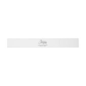Elegant Script Flourish Wedding Uitnodigingen Wikkel (Vlak)