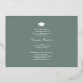 Elegant Script Flowers | Moderne Kaart Foto Afstud (Achterkant)