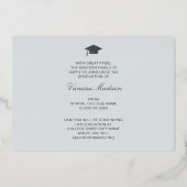 Elegant Script Flowers | Moderne Kaart Foto Afstud (Achterkant)