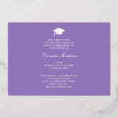 Elegant Script Flowers | Moderne Kaart Foto Afstud (Achterkant)