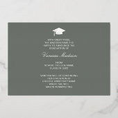 Elegant Script Flowers | Moderne Kaart Foto Afstud (Achterkant)