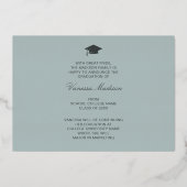 Elegant Script Flowers | Moderne Kaart Foto Afstud (Achterkant)