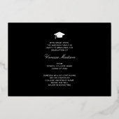 Elegant Script Flowers | Moderne Kaart Foto Afstud (Achterkant)