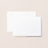 Elegant Script Folie, bruiloft foto Dank je Folie Kaarten (Met envelop)