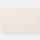 Elegant, Script Font, Beige Bruiloft Gastenboek (Achterkant)