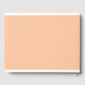 Elegant, Script Font, Perzik bruiloft Gastenboek (Achterkant)