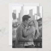 Elegant Script Font Photo Save the Date (Achterkant)