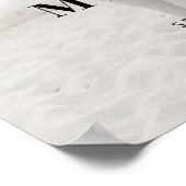 Elegant script foto bruiloft welkomstbord poster (Hoek)