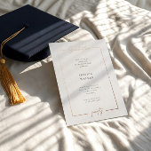 Elegant Script Foto Folie Graduation Party Folie Uitnodiging
