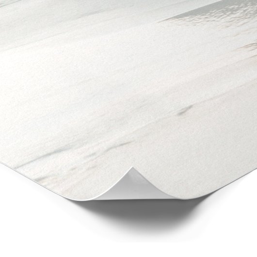 Elegant Script Foto Gold Welkom bij ons huwelijk Poster (Hoek)