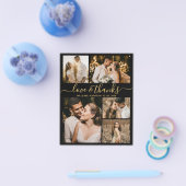 Elegant Script Foto Huwelijks Dankjewel Budget Flyer (Enkel)