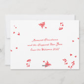 Elegant Script Foto Merriest Christmas Feestdagenkaart (Achterkant)