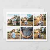 Elegant script foto moderne kerst feestdagenkaart (Achterkant)