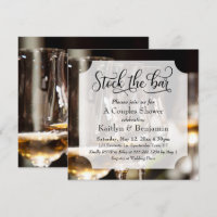 Elegant Script, Foto Stock de Bar Couples Douche