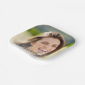 Elegant Script-fotobedekking Graduparty Papieren Bordje (Gebogen)