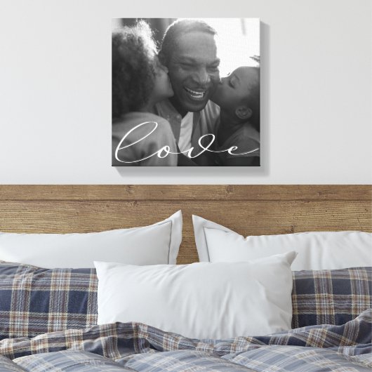 Elegant script | Fotocanvas afdrukken (Insitu (Slaapkamer))