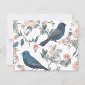 Elegant script Franse gepersonaliseerde briefpapie Notitiekaartje (Achterkant)