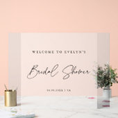 Elegant Script Frosted Vrijgezellenfeest Welkom Acryl Bord (Huwelijk)