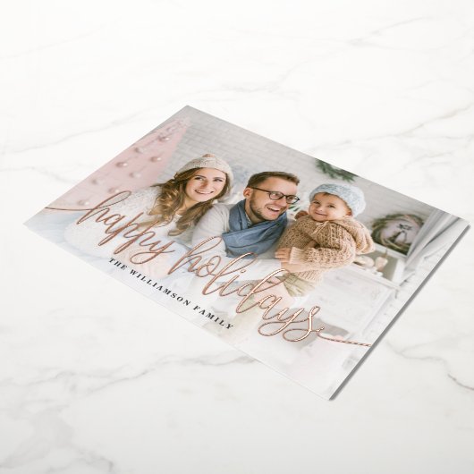 Elegant Script Full Prettige feestdagen Kerstmis (Gedraaid)