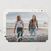 Elegant Script Galentine's Day Flat Photo Card Feestdagenkaart (Voorkant / Achterkant)