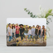 Elegant Script Galentine's Day Folie Fotokaart Feestdagenkaart (Staand Voorkant)